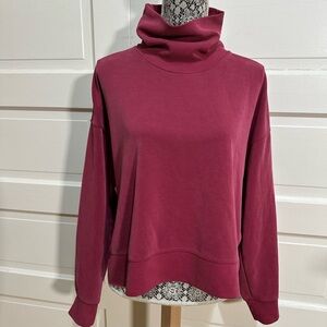 Lululemon Softstreme Turtleneck Pullover Size 6 Pomegranate $128